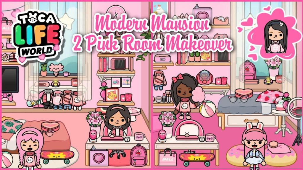 Розовые комнаты для девочки