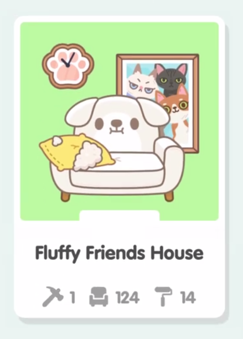 Набор предметов и мебели Пушистых друзей (Fluffy Friends House)