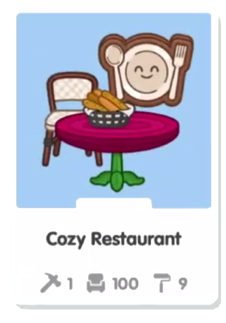 Логотип набора предметов Cozy Restaurant