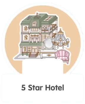 Логотип отеля 5 звезд в Тока Бока