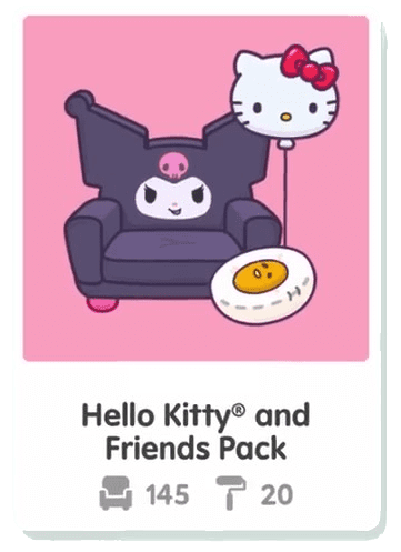 Набор мебели и предметов Hello Kitty